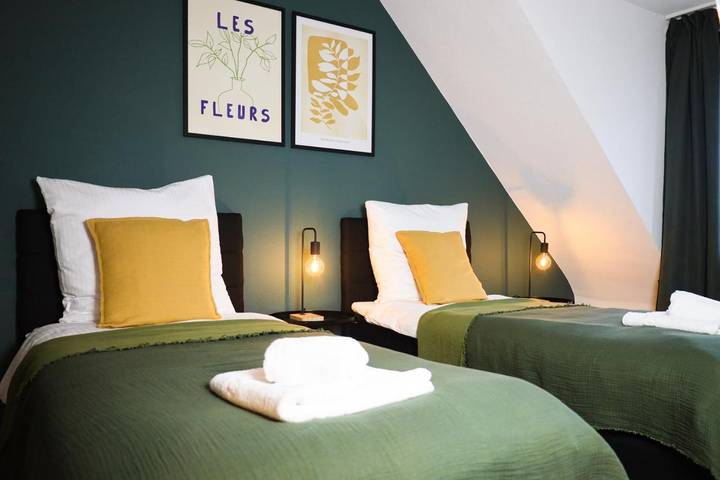 Ferienwohnung für 6 Personen, mit Balkon und Terrasse sowie Ausblick