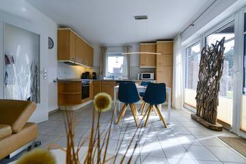 Ferienwohnung für 4 Personen, mit Terrasse und Ausblick in Sahlenburg