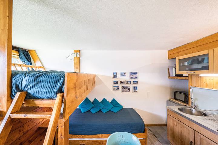 Entire apartment, Arc 1600 - Studio Apartment with Mountain View and Wi-Fi in Arc 1600, Bourg-Saint-Maurice