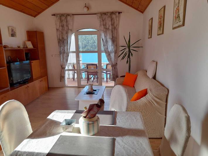 Ganze Wohnung, Sponga 2 Apartment mit Balkon und Meerblick in Mljet