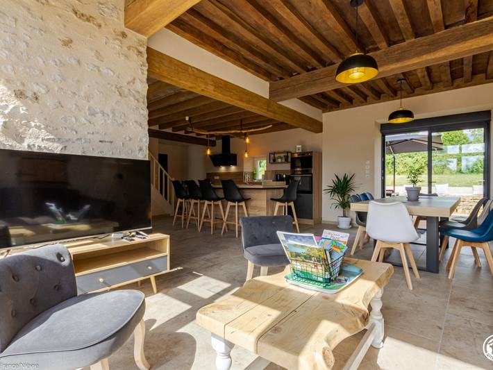 Gîte für 8 Personen, mit Terrasse und Garten in Burgund - 3