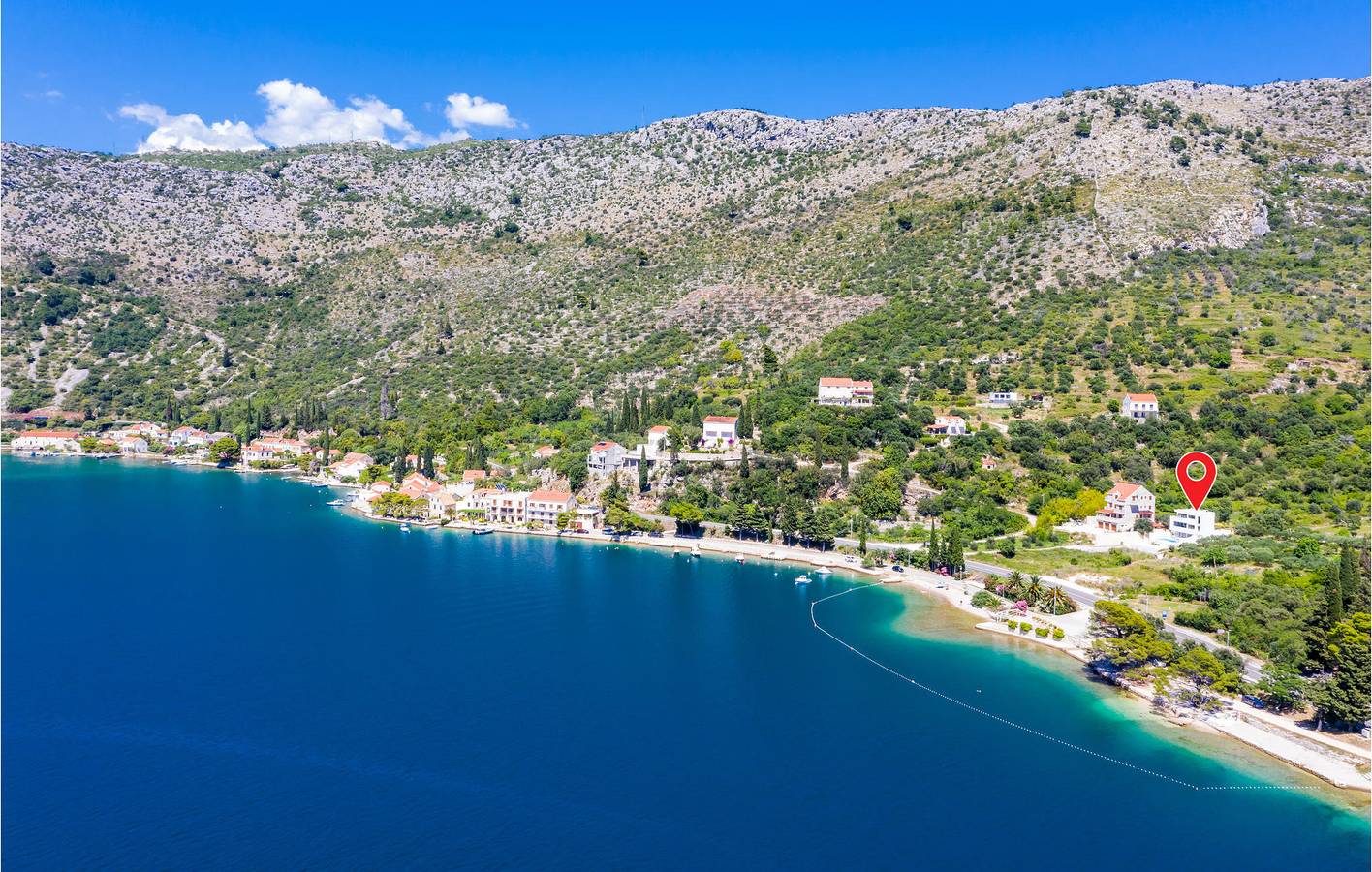 Holiday home for 8 people with terrace in Zaton, Grad Dubrovnik