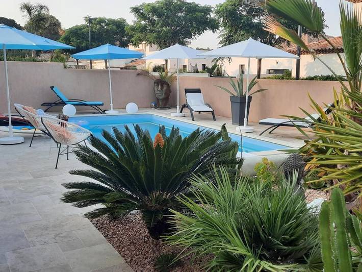 Chambre d’hôte pour 2 personnes, avec piscine ainsi que jardin et vue, animaux acceptés à La Londe-les-Maures - 4