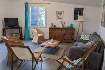 Gîte pour 5 personnes, avec jardin, adapté aux familles dans Plage des Conches