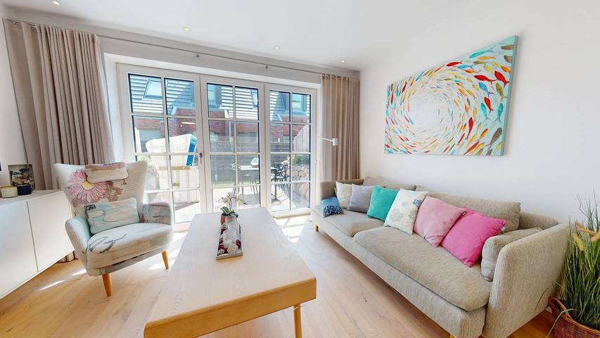 Ferienhaus für 5 Personen, mit Terrasse und Balkon/Terrasse sowie Sauna - 1