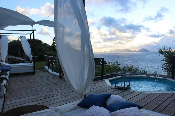 Casa vacanza per 2 persone, con Terrazza e Giardino nonché Piscina e Panorama a Ponza