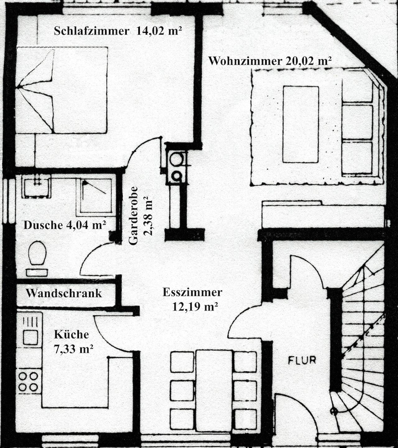 Appartement, douche of bad, Wc, 1 slaapkamer, foto 12