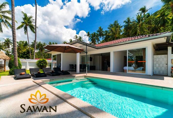 Location de vacances pour 2 personnes, avec vue ainsi que jardin et piscine à Lamai Beach - 4