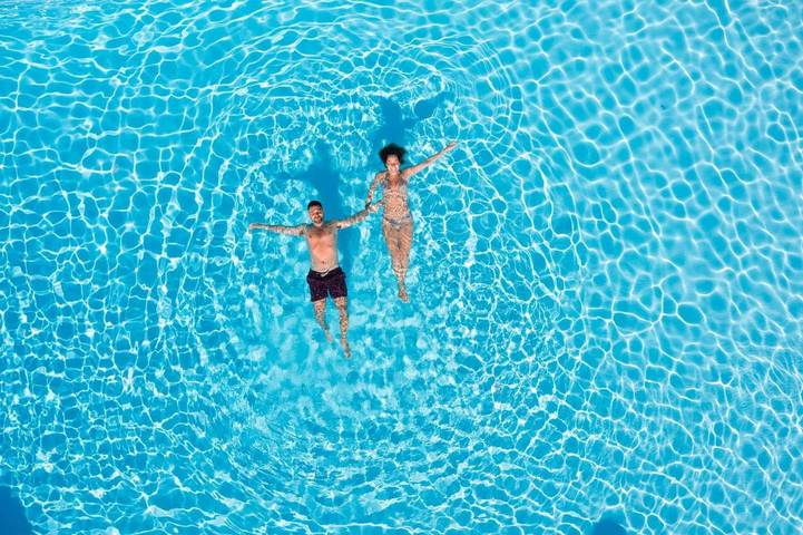 Hôtel pour 3 personnes, avec piscine ainsi que vue et jardin