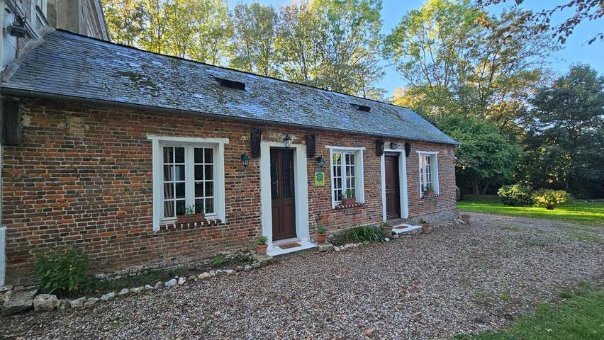 Maison de campagne pour 4 personnes, avec Terrasse ainsi que Jardin et Vue à Épretot