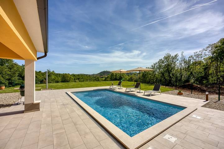 Villa Analucija with private pool in Labin City, Labin