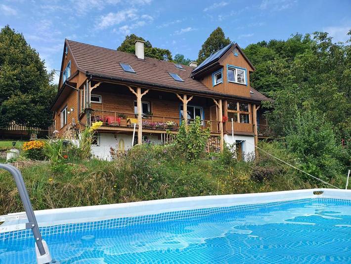 Zakwaterowanie u rodziny goszczącej dla 2 osób, z widok i basen oraz ogród w Babiogórski Park Narodowy