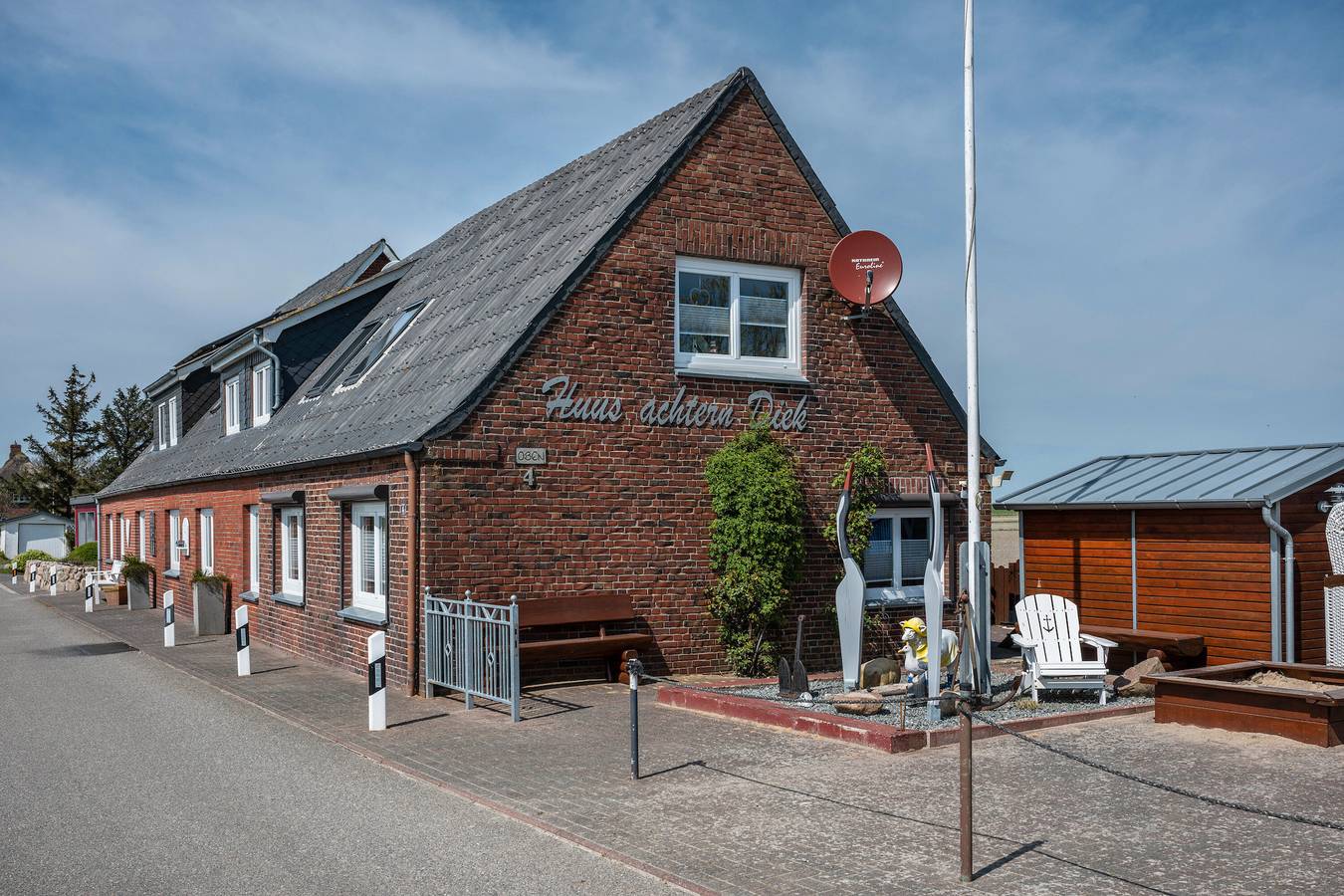 Ganze Wohnung, Ferienwohnung 'Huus Achtern Diek - 5' mit Privatterrasse und Wi-Fi in Nordstrand (Gemeinde), Nordstrand
