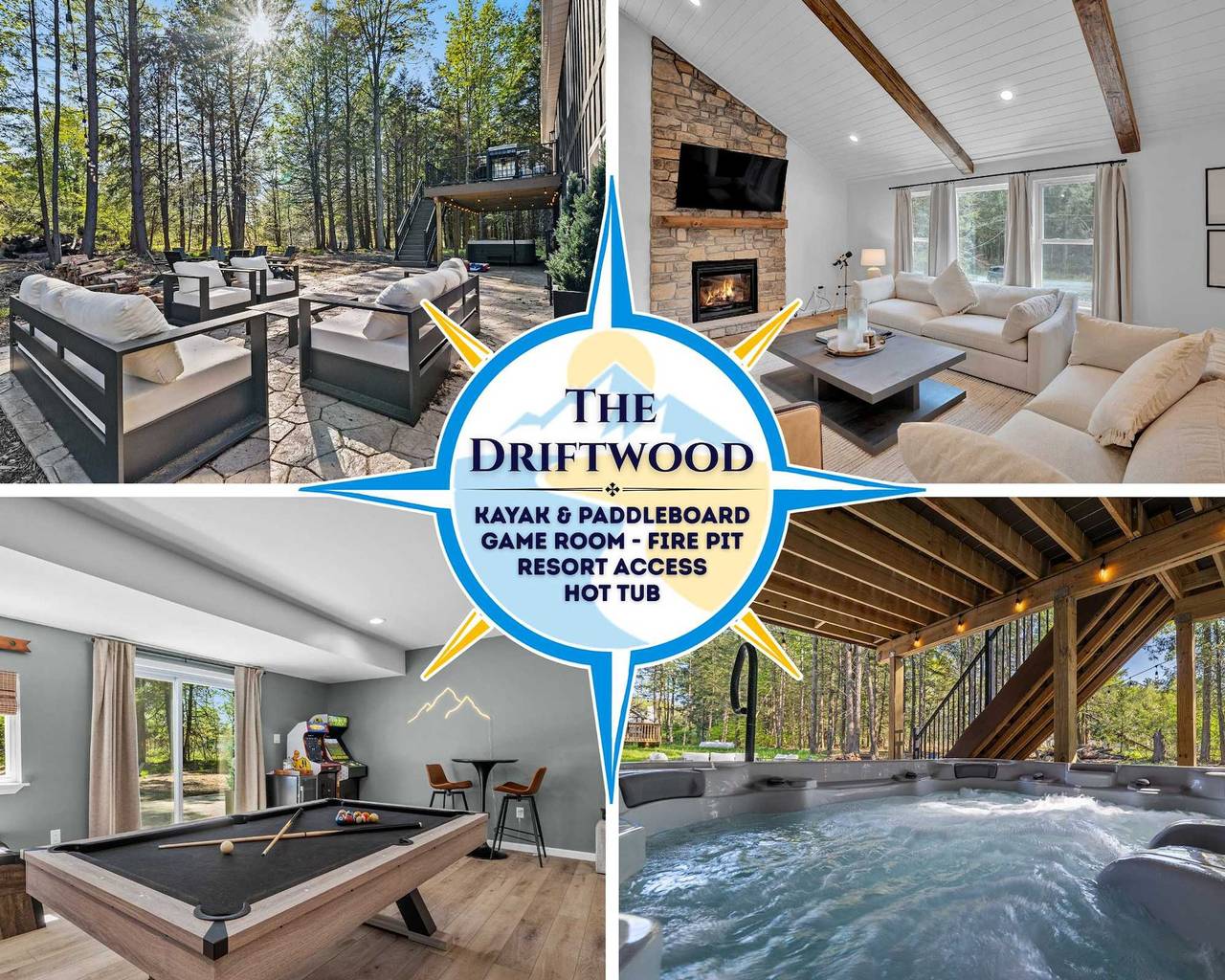 Hottub Firepit Gameroom 10Mins2Jackfrostbigboulder in Blakeslee, Condado de Monroe (PA)