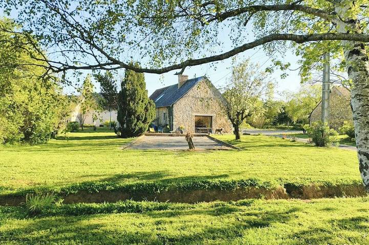 Maison de vacances pour 10 personnes, avec Balcon ainsi que Jardin et Piscine