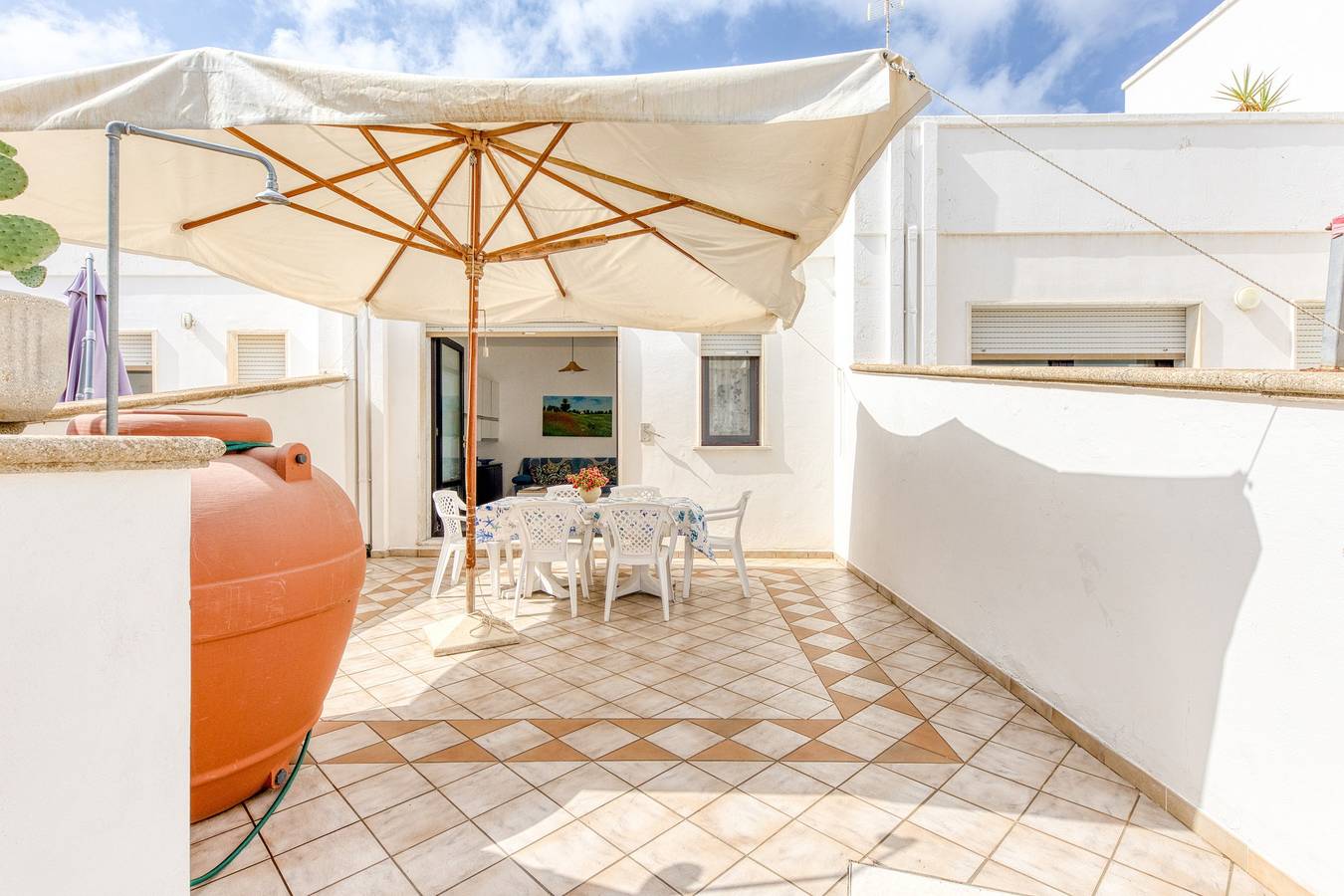 Appartement entier, Appartement 'Baia Delle Sirene Le' avec terrasse privée et climatisation in Leuca, Castrignano del Capo