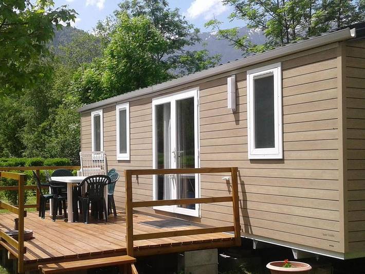 Flower camping À La Rencontre du Soleil  - Mobilheim 6 personen - Mobilheim Confort Belledonne 3 Zimmer 6 Personen 32m² 2/6 Pers. in La Garde (Isère), Nationalpark Écrins