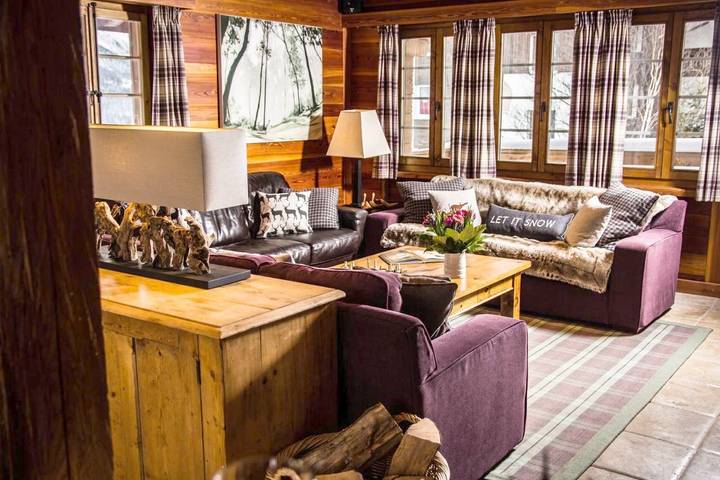 Chalet für 12 Personen, mit Balkon und Terrasse sowie Garten und Sauna in Saas-Fee