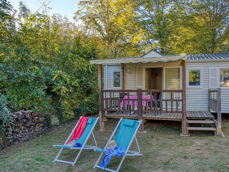 Camping Brin d'amour - Mobilhome 4 personnes - Louisiane 2 chambres (Tv, lave-vaisselle) in Les Eyzies, Périgord Noir