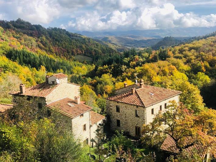 Agriturismo per 2 persone, con piscina e panorama nonché sauna e giardino a Caprese Michelangelo