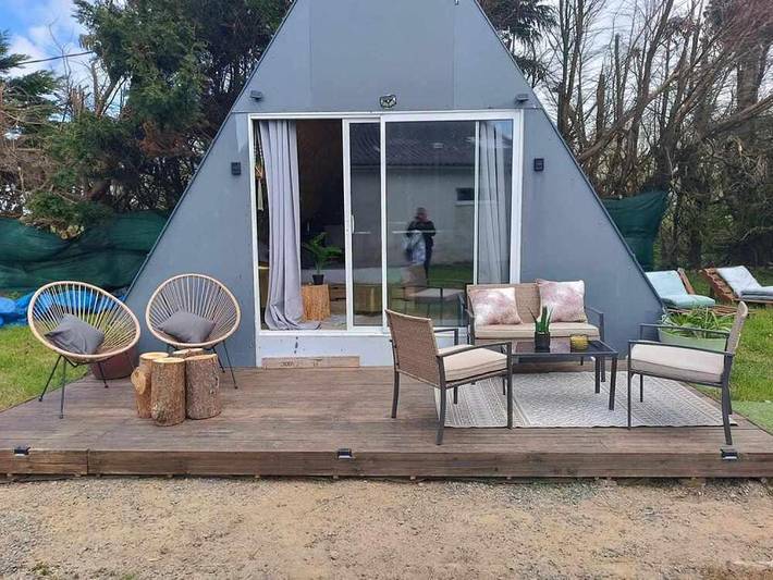 Location de vacances pour 3 personnes, avec Terrasse ainsi que Jardin et Vue à Plouzané