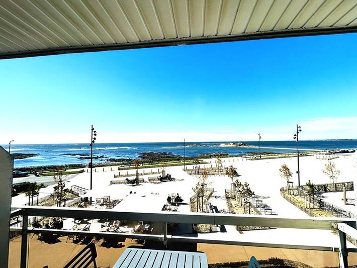 Ganze Wohnung, Gemütliche Wohnung für 4 Pers., Meerblick, 50m zum Strand in Le Fort-Bloqué, Ploemeur