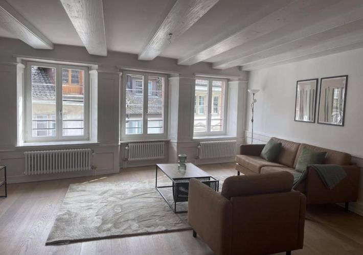 Ferienwohnung für 6 Personen, mit Terrasse und Ausblick in Schaffhausen