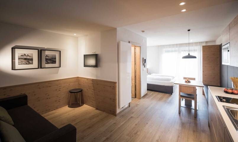 Ganzes Studio, Studio-Apartment 'Superior' mit Bergblick, Gemeinschaftsgarten und Wlan in Sand in Taufers, Kronplatz
