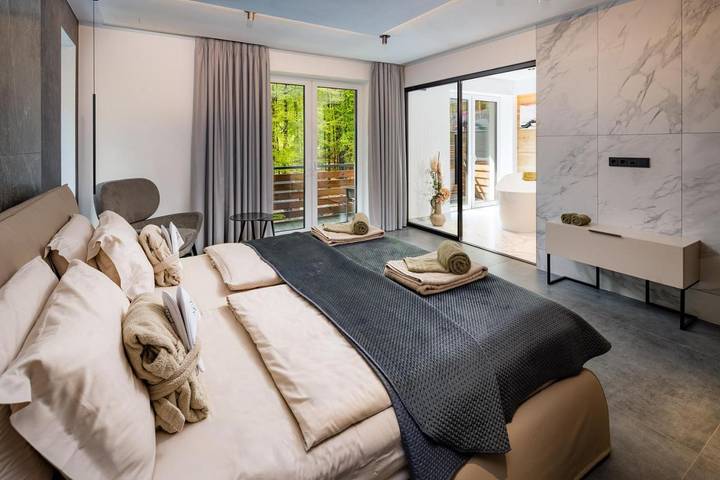 Hotel für 2 Personen, mit Terrasse und Garten sowie Sauna und Ausblick in Crottendorf - 3