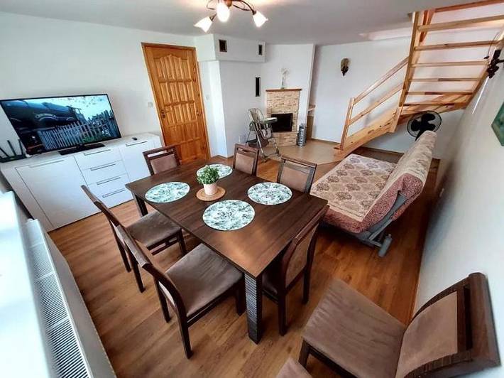Dom dla 9 osób, z Balkon i Taras oraz Ogród i Widok w Dębki