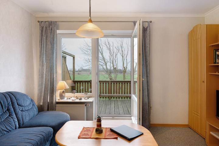 Hütte für 4 Personen, mit Balkon und Garten