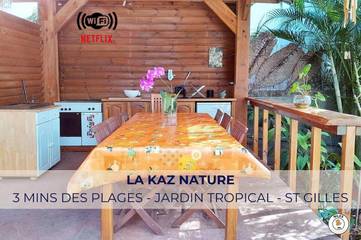 Villa pour 4 personnes, avec jardin et vue dans Saint-Gilles les Bains