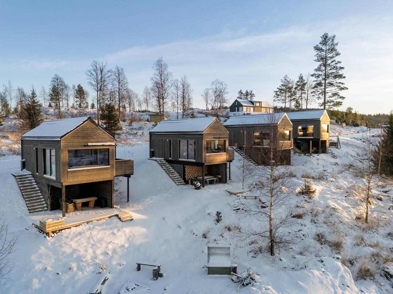 Fugleredet 1 - Designhytte - 1 time fra Oslo - Utsikt in Stange
