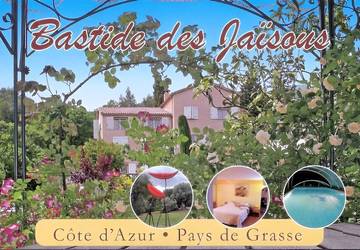 Chambre d’hôte pour 3 personnes, avec jardin et piscine dans les Alpes maritimes