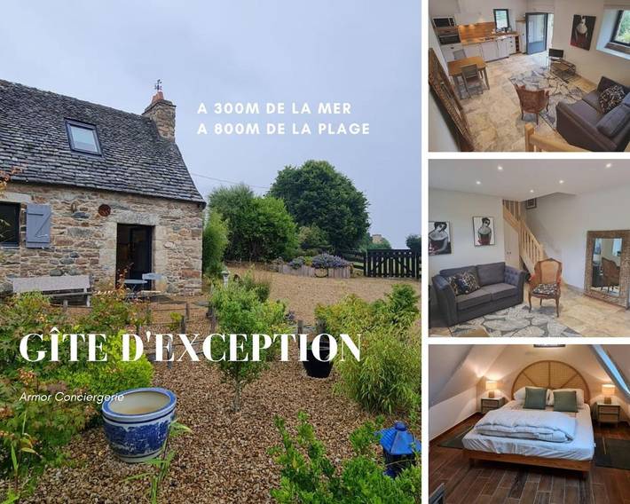 Location de vacances pour 2 personnes, avec vue et jardin à Guimaëc - 2