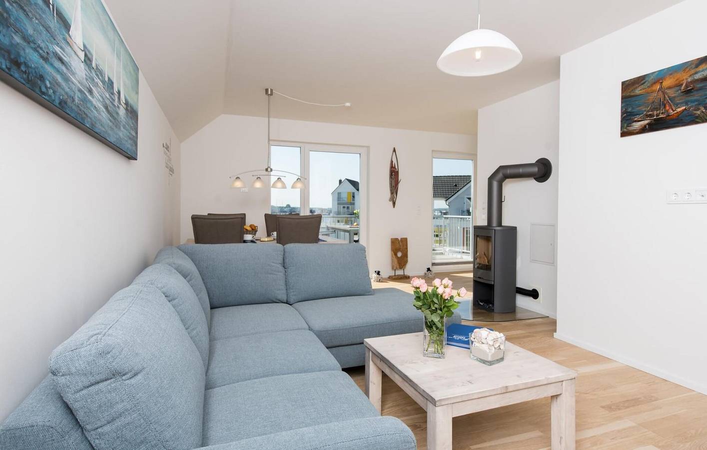 Ganze Ferienwohnung, Terrassenwohnung mit Meerblick, 500m zum Strand in Olpenitz, Kappeln