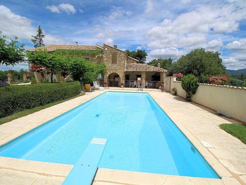 Mas de caractère avec vue sur Vaison-la-Romaine, piscine privée et clôturée. in Saint-Marcellin-lès-Vaison, Parc naturel régional du Mont-Ventoux