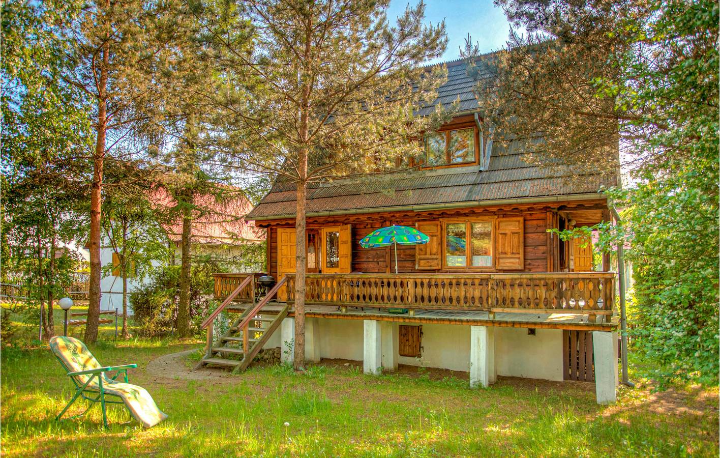 Ferienhaus für 8 Personen mit Terrasse in Löwentinsee