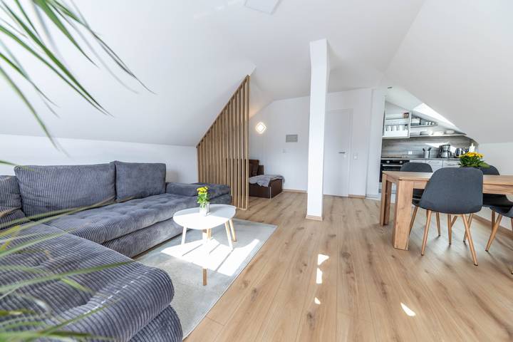 Ferienwohnung für 5 Personen, mit Garten und Sauna, mit Haustier