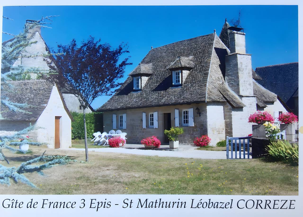Gite Rural La Madeleine avec terrasse privée in Camps-Saint-Mathurin-Léobazel, Région de Tulle