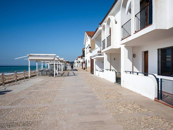 3-stöckiges Haus, Terrasse mit Meerblick, in Altafulla in Altafulla, Costa Dorada