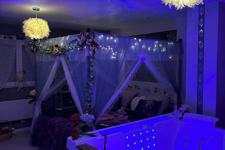 Chambre d’hôte pour 2 personnes, avec jacuzzi