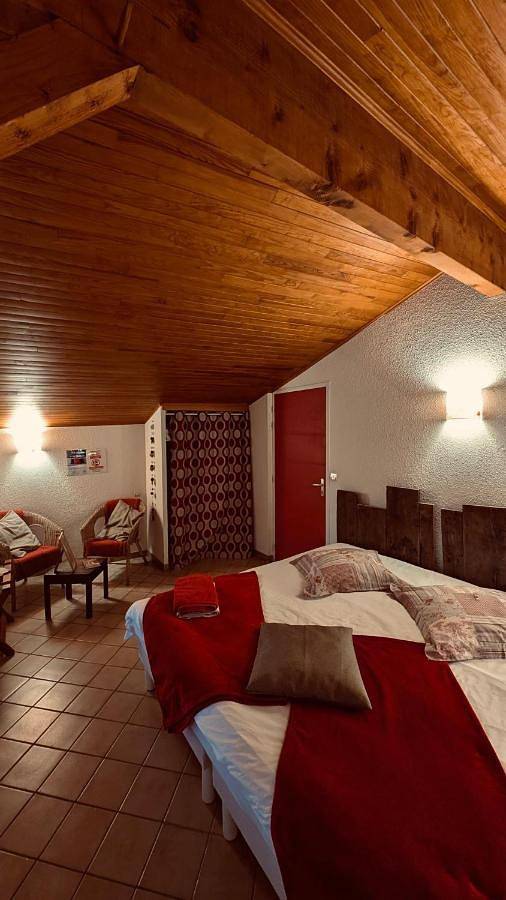 Double Room with Private Bathroom in Saint-Antoine-l'Abbaye, Isère