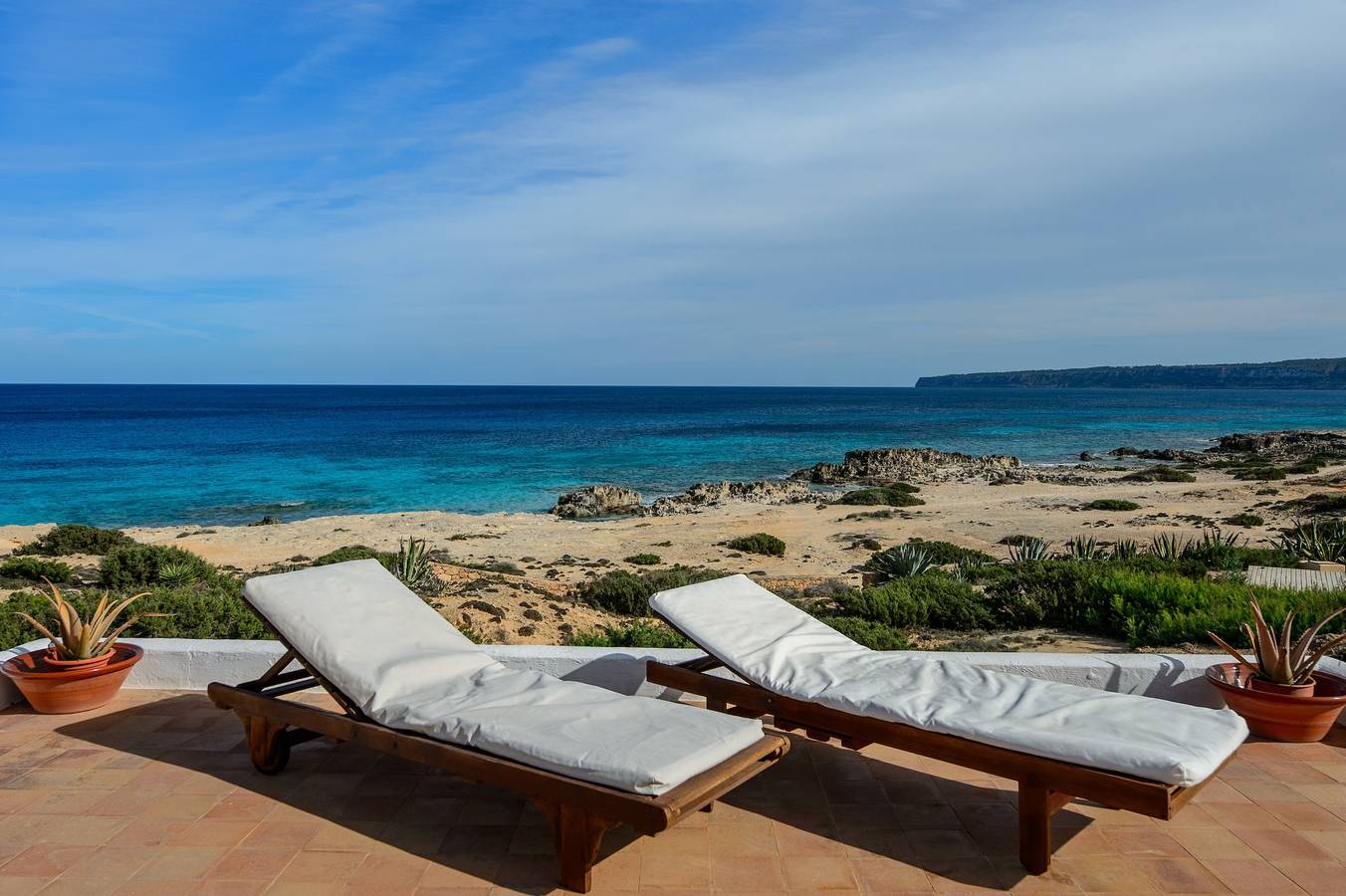 Villa 'Senrramada' mit Meerblick, Privatem Pool und Wlan in Formentera, Formenteras Küste