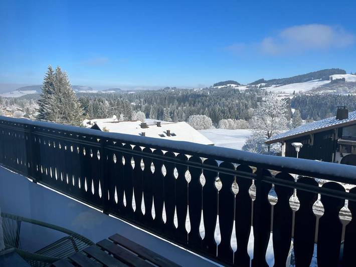 Ferienwohnung für 4 Personen, mit Balkon und Terrasse sowie Ausblick in Oberreute - 2