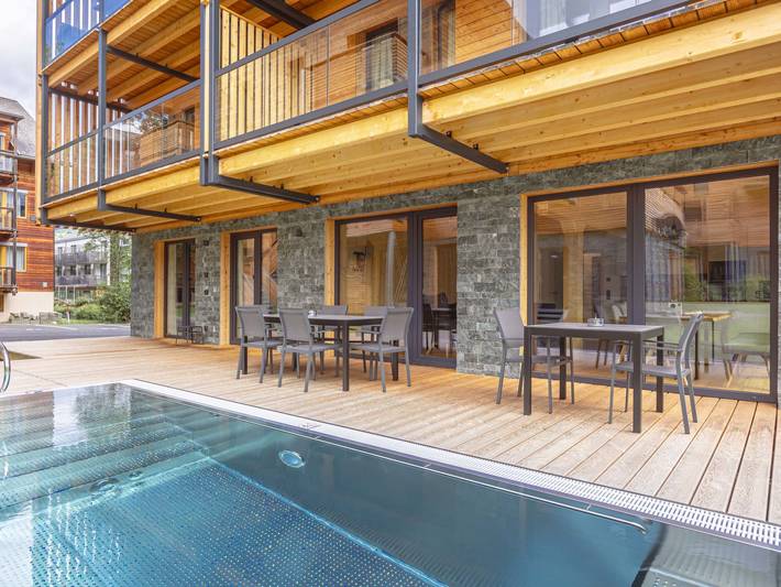 Ferienwohnung für 10 Personen, mit Terrasse und Garten sowie Sauna und Ausblick in der Steiermark