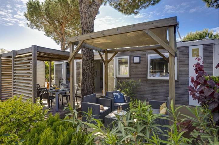 Camping pour 5 personnes, avec piscine ainsi que terrasse et jardin, animaux acceptés à Portiragnes - 2