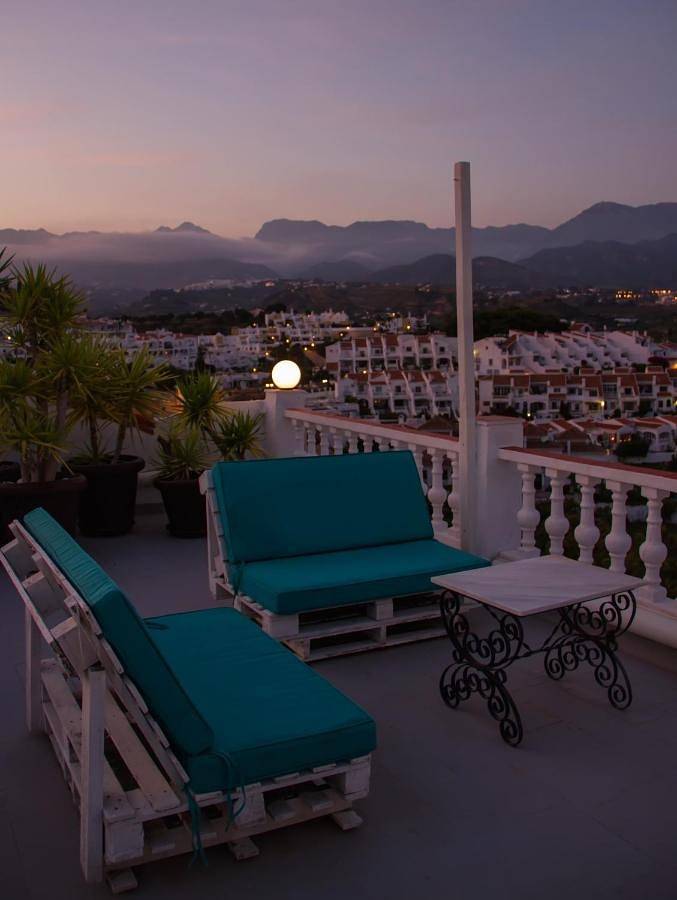 Double or Twin Room with Terrace and Sea View in Urbanización Punta Lara, Nerja