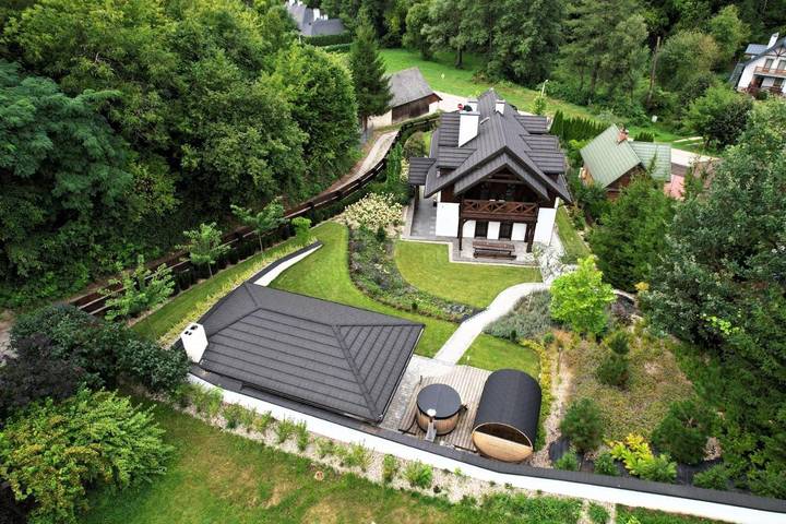 Dom wakacyjny dla 17 osób, z Balkon i Jacuzzi oraz Taras i Ogród w Województwo lubelskie