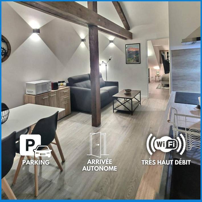 Appartement de vacances pour 4 personnes, avec jardin et vue